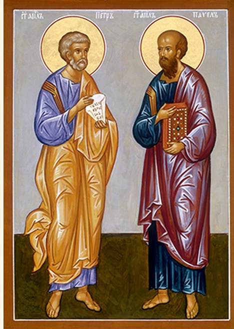 Saints Peter and Paul 4x6 Paper Icon 2