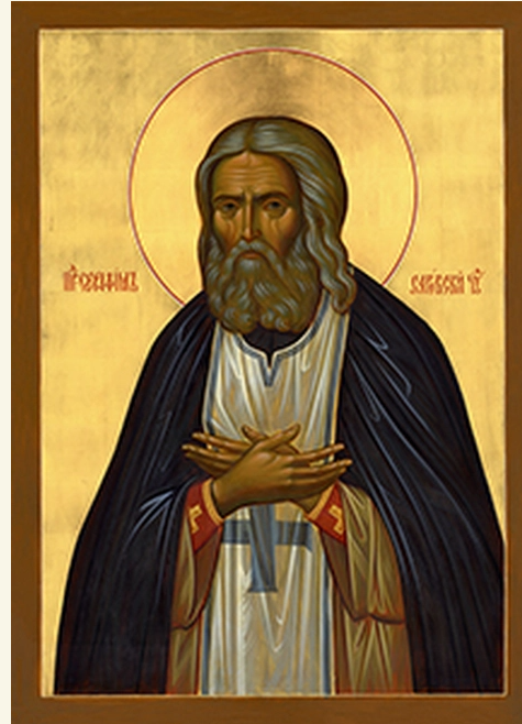 Saint Seraphim of Sarov 5x6 paper Icon