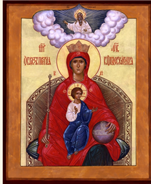 Theotokos "Reigning" 4x5 Paper Icon