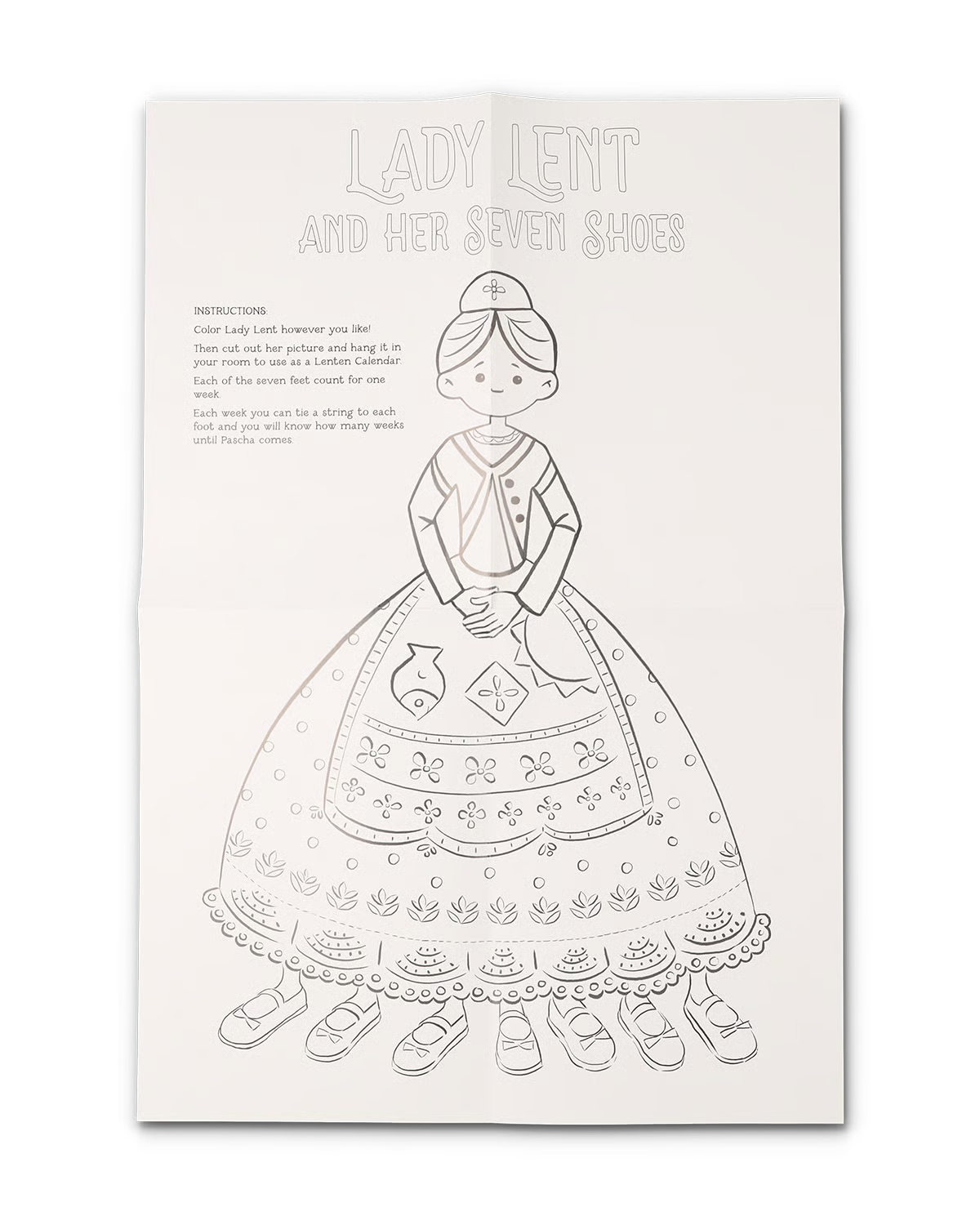 Lady Lent and her Seven Shoes