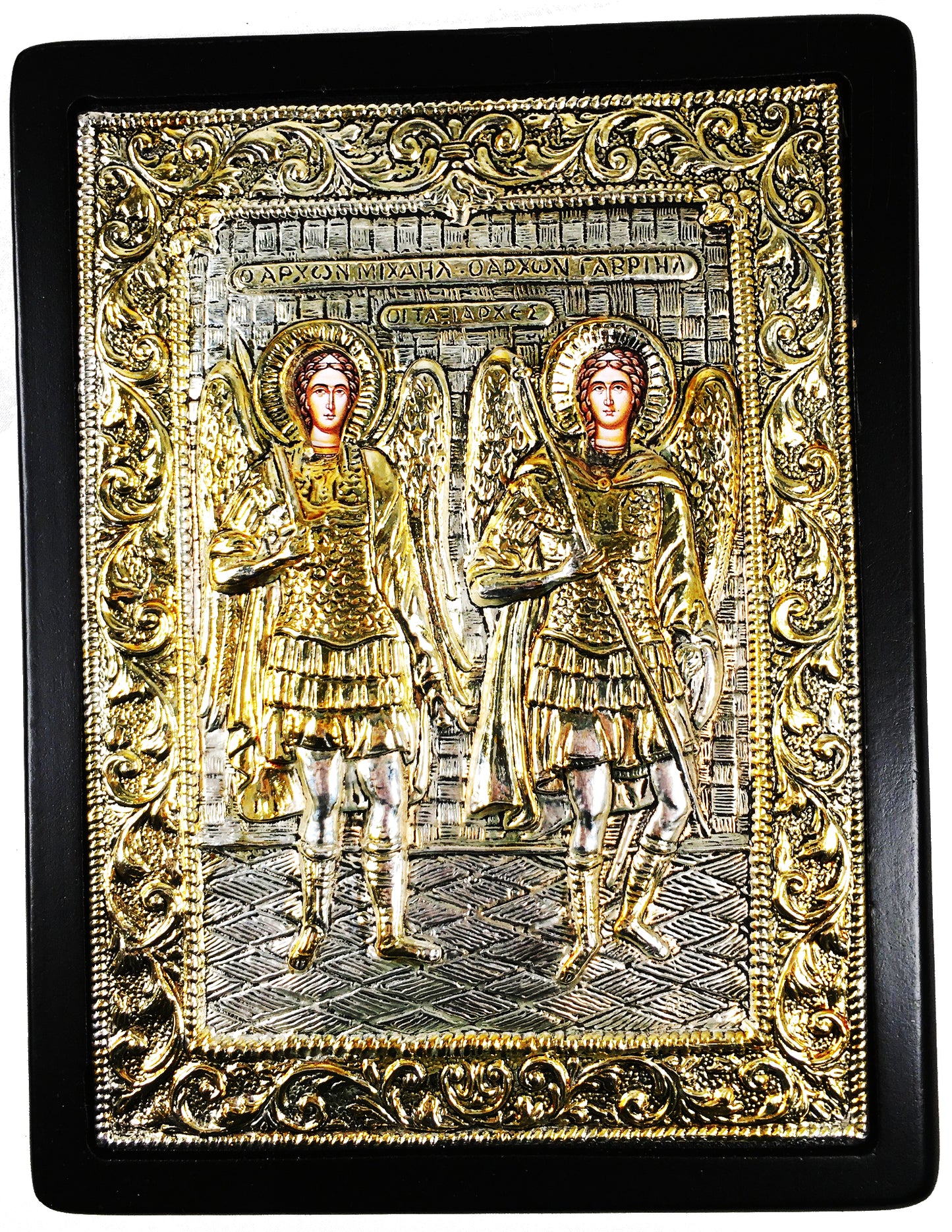 Holy Archangels, Silver-plated Icon