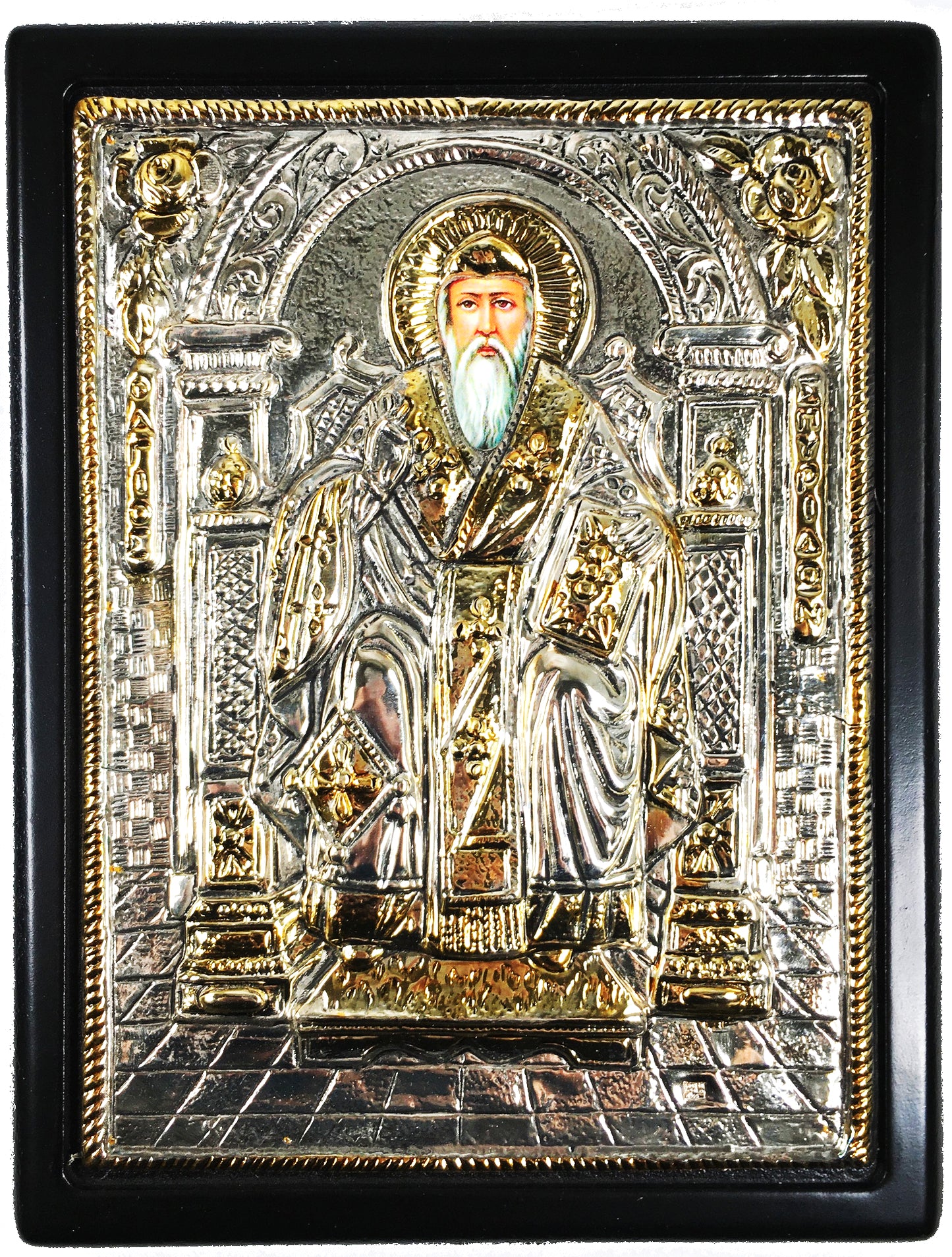 St. Spyridon, Silver-plated Icon